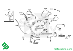 manubrio kymco maxxer 00153180 (2)